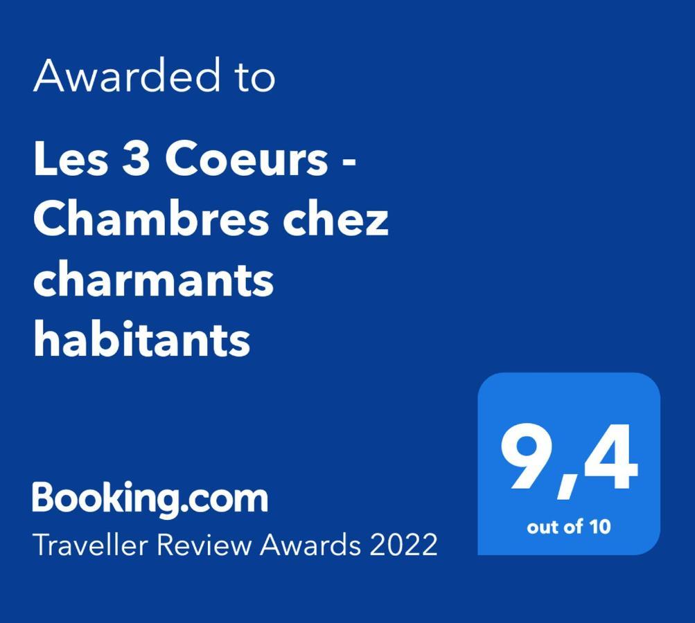 Les 3 Coeurs - Chambres Chez Charmants Habitants Font Esterno foto